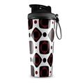 Skin Wrap Decal for IceShaker 2nd Gen 26oz Red And Black Squared (SHAKER NOT INCLUDED)