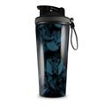 Skin Wrap Decal for IceShaker 2nd Gen 26oz Skulls Confetti Blue (SHAKER NOT INCLUDED)