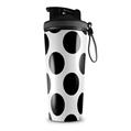 Skin Wrap Decal for IceShaker 2nd Gen 26oz Kearas Polka Dots White And Black (SHAKER NOT INCLUDED)