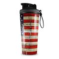 Skin Wrap Decal for IceShaker 2nd Gen 26oz Painted Faded and Cracked USA American Flag (SHAKER NOT INCLUDED)