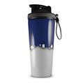 Skin Wrap Decal for IceShaker 2nd Gen 26oz Ripped Colors Blue Gray (SHAKER NOT INCLUDED)