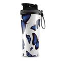 Skin Wrap Decal for IceShaker 2nd Gen 26oz Butterflies Blue (SHAKER NOT INCLUDED)