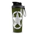 Skin Wrap Decal for IceShaker 2nd Gen 26oz Distressed Army Star (SHAKER NOT INCLUDED)
