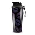 Skin Wrap Decal for IceShaker 2nd Gen 26oz Purple And Black Lips (SHAKER NOT INCLUDED)