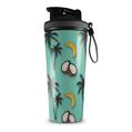 Skin Wrap Decal for IceShaker 2nd Gen 26oz Coconuts Palm Trees and Bananas Seafoam Green (SHAKER NOT INCLUDED)