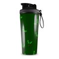Skin Wrap Decal for IceShaker 2nd Gen 26oz Holly Leaves on Green (SHAKER NOT INCLUDED)