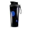 Skin Wrap Decal for IceShaker 2nd Gen 26oz Lots of Dots Blue on Black (SHAKER NOT INCLUDED)