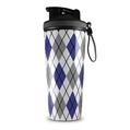 Skin Wrap Decal for IceShaker 2nd Gen 26oz Argyle Blue and Gray (SHAKER NOT INCLUDED)