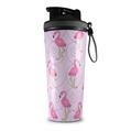 Skin Wrap Decal for IceShaker 2nd Gen 26oz Flamingos on Pink (SHAKER NOT INCLUDED)