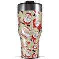 Skin Wrap Decal for 2017 RTIC Tumblers 40oz Lots of Santas (TUMBLER NOT INCLUDED)