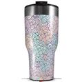 Skin Wrap Decal for 2017 RTIC Tumblers 40oz Flowers Pattern 08 (TUMBLER NOT INCLUDED)