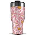 Skin Wrap Decal for 2017 RTIC Tumblers 40oz Flowers Pattern 12 (TUMBLER NOT INCLUDED)