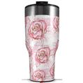 Skin Wrap Decal for 2017 RTIC Tumblers 40oz Flowers Pattern Roses 13 (TUMBLER NOT INCLUDED)