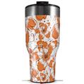 Skin Wrap Decal for 2017 RTIC Tumblers 40oz Flowers Pattern 14 (TUMBLER NOT INCLUDED)