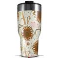 Skin Wrap Decal for 2017 RTIC Tumblers 40oz Flowers Pattern 19 (TUMBLER NOT INCLUDED)