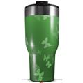 Skin Wrap Decal for 2017 RTIC Tumblers 40oz Bokeh Butterflies Green (TUMBLER NOT INCLUDED)