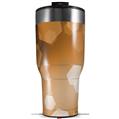 Skin Wrap Decal for 2017 RTIC Tumblers 40oz Bokeh Hex Orange (TUMBLER NOT INCLUDED)