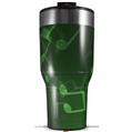 Skin Wrap Decal for 2017 RTIC Tumblers 40oz Bokeh Music Green (TUMBLER NOT INCLUDED)