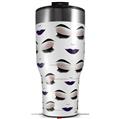 Skin Wrap Decal for 2017 RTIC Tumblers 40oz Face Dark Purple (TUMBLER NOT INCLUDED)