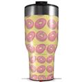 Skin Wrap Decal for 2017 RTIC Tumblers 40oz Donuts Yellow (TUMBLER NOT INCLUDED)