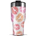 Skin Wrap Decal for 2017 RTIC Tumblers 40oz Pink Orange Lips (TUMBLER NOT INCLUDED)