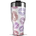 Skin Wrap Decal for 2017 RTIC Tumblers 40oz Pink Purple Lips (TUMBLER NOT INCLUDED)