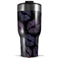 Skin Wrap Decal for 2017 RTIC Tumblers 40oz Purple And Black Lips (TUMBLER NOT INCLUDED)