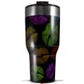 Skin Wrap Decal for 2017 RTIC Tumblers 40oz Rainbow Lips Black (TUMBLER NOT INCLUDED)