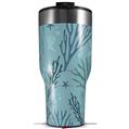 Skin Wrap Decal for 2017 RTIC Tumblers 40oz Sea Blue (TUMBLER NOT INCLUDED)