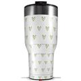 Skin Wrap Decal for 2017 RTIC Tumblers 40oz Hearts Green (TUMBLER NOT INCLUDED)