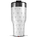 Skin Wrap Decal for 2017 RTIC Tumblers 40oz Hearts Light Green (TUMBLER NOT INCLUDED)