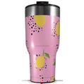 Skin Wrap Decal for 2017 RTIC Tumblers 40oz Lemon Pink (TUMBLER NOT INCLUDED)