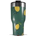 Skin Wrap Decal for 2017 RTIC Tumblers 40oz Lemon Green (TUMBLER NOT INCLUDED)