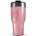 Skin Wrap Decal for 2017 RTIC Tumblers 40oz Palms 01 Pink On Pink (TUMBLER NOT INCLUDED)