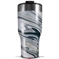 Skin Wrap Decal for 2017 RTIC Tumblers 40oz Blue Black Marble (TUMBLER NOT INCLUDED)