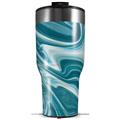 Skin Wrap Decal for 2017 RTIC Tumblers 40oz Blue Marble (TUMBLER NOT INCLUDED)
