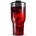 Skin Wrap Decal compatible with 2017 RTIC Tumblers 40oz Liquid Metal Chrome Red (TUMBLER NOT INCLUDED)