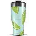 Skin Wrap Decal compatible with 2017 RTIC Tumblers 40oz Limes Blue (TUMBLER NOT INCLUDED)
