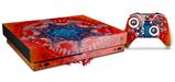 Skin Wrap for XBOX One X Console and Controller Tie Dye Star 100