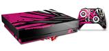 Skin Wrap for XBOX One X Console and Controller Baja 0040 Fuchsia Hot Pink