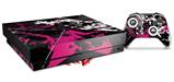 Skin Wrap for XBOX One X Console and Controller Baja 0003 Hot Pink