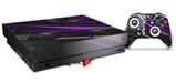 Skin Wrap for XBOX One X Console and Controller Baja 0014 Purple