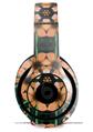 WraptorSkinz Skin Decal Wrap compatible with Beats Studio 2 and 3 Wired and Wireless Headphones Floral Pattern Orange Skin Only (HEADPHONES NOT INCLUDED)