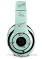 WraptorSkinz Skin Decal Wrap compatible with Beats Studio 2 and 3 Wired and Wireless Headphones Paper Planes Mint Skin Only (HEADPHONES NOT INCLUDED)