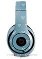 WraptorSkinz Skin Decal Wrap compatible with Beats Studio 2 and 3 Wired and Wireless Headphones Hearts Blue On White Skin Only (HEADPHONES NOT INCLUDED)