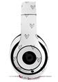 WraptorSkinz Skin Decal Wrap compatible with Beats Studio 2 and 3 Wired and Wireless Headphones Hearts Gray Skin Only (HEADPHONES NOT INCLUDED)