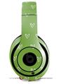 WraptorSkinz Skin Decal Wrap compatible with Beats Studio 2 and 3 Wired and Wireless Headphones Hearts Green On White Skin Only (HEADPHONES NOT INCLUDED)