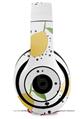 WraptorSkinz Skin Decal Wrap compatible with Beats Studio 2 and 3 Wired and Wireless Headphones Lemon Black and White Skin Only (HEADPHONES NOT INCLUDED)
