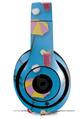 WraptorSkinz Skin Decal Wrap compatible with Beats Studio 2 and 3 Wired and Wireless Headphones Beach Party Umbrellas Blue Medium Skin Only (HEADPHONES NOT INCLUDED)