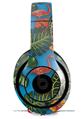 WraptorSkinz Skin Decal Wrap compatible with Beats Studio 2 and 3 Wired and Wireless Headphones Famingos and Flowers Blue Medium Skin Only (HEADPHONES NOT INCLUDED)